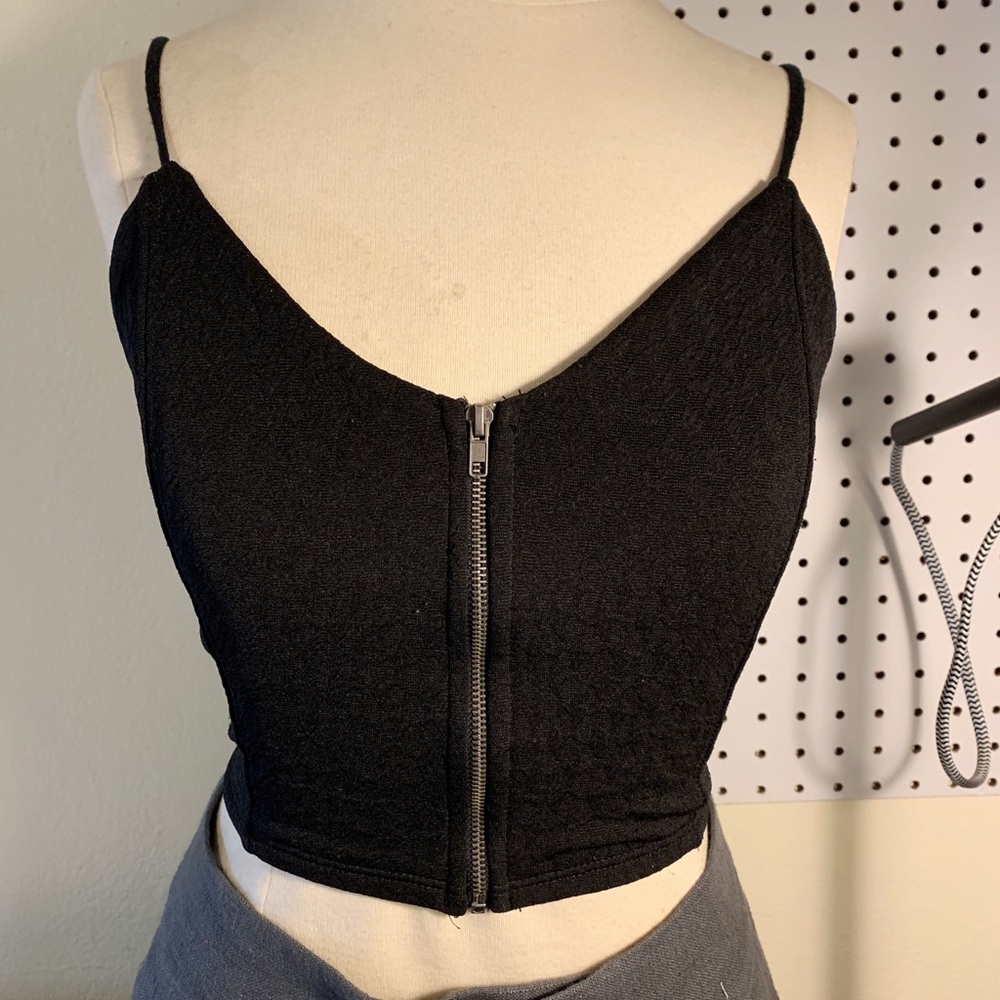 Silence + Noise open back crop top